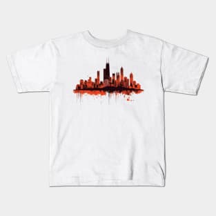 Chicago Skyline Kids T-Shirt